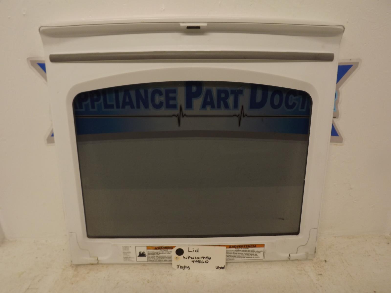 Maytag Washer WPW10119492 4440612 Lid Used Maytag Washer WPW10119492 4440612 Lid Used